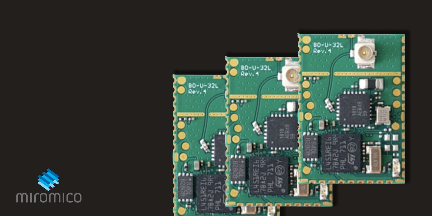 FMLR-8x-x-STLx LoRa® IoT modules from Miromico