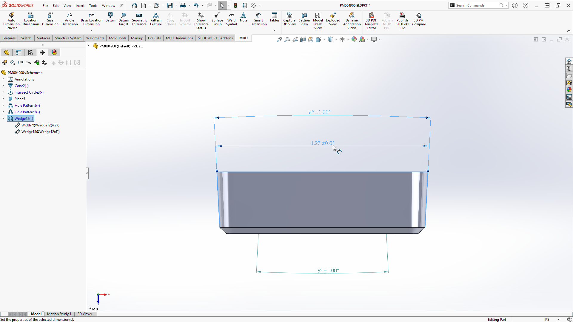 WN25-SW6-2-DimXpert Drafted Geometry